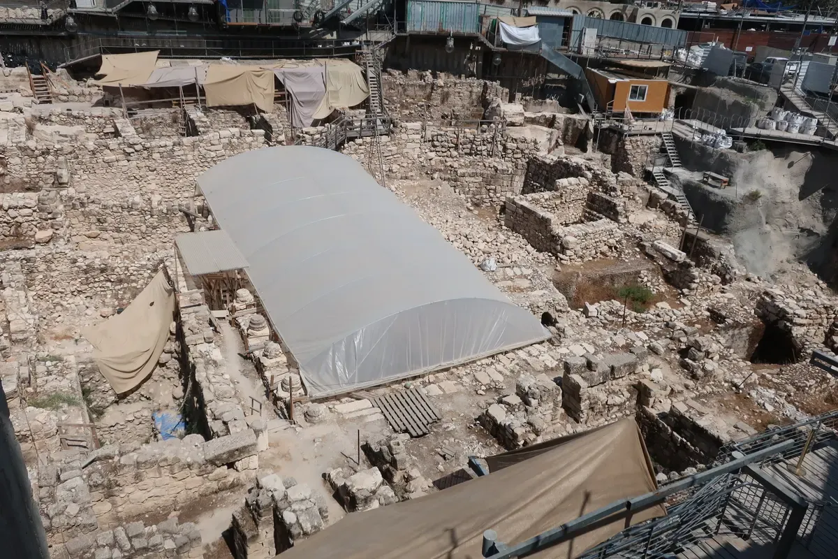 Excavations at the City of David just south of the Old City of Jerusalem
