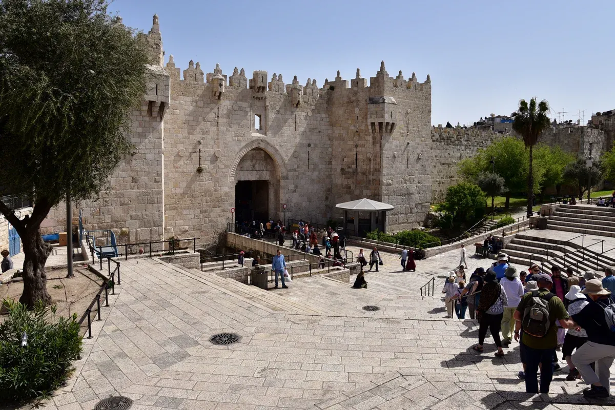 Damascus Gate, the main northern entrance to the Old City of Jerusalem