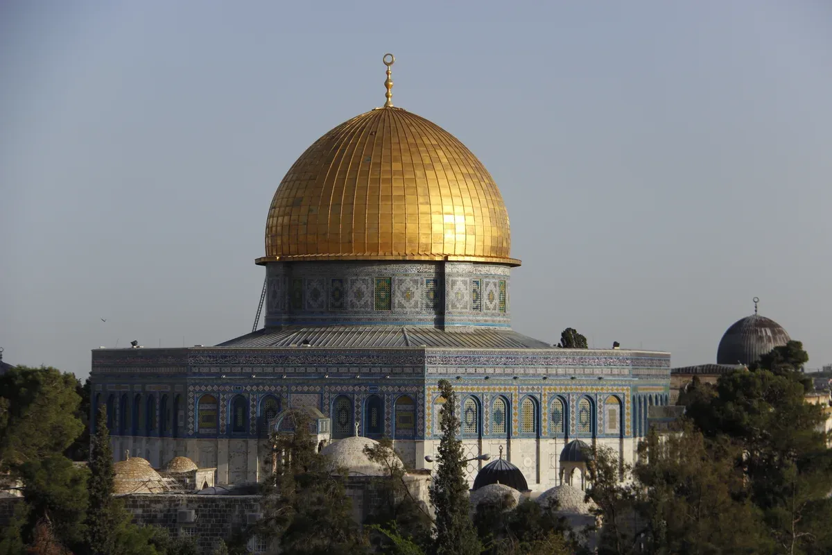 The Dome of the Rock on the Temple Mount, seen on a Jerusalem Old City tour