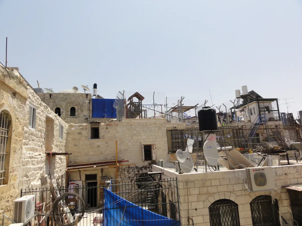 Rooftops of the Muslim Quarter in the Old City of Jerusalem