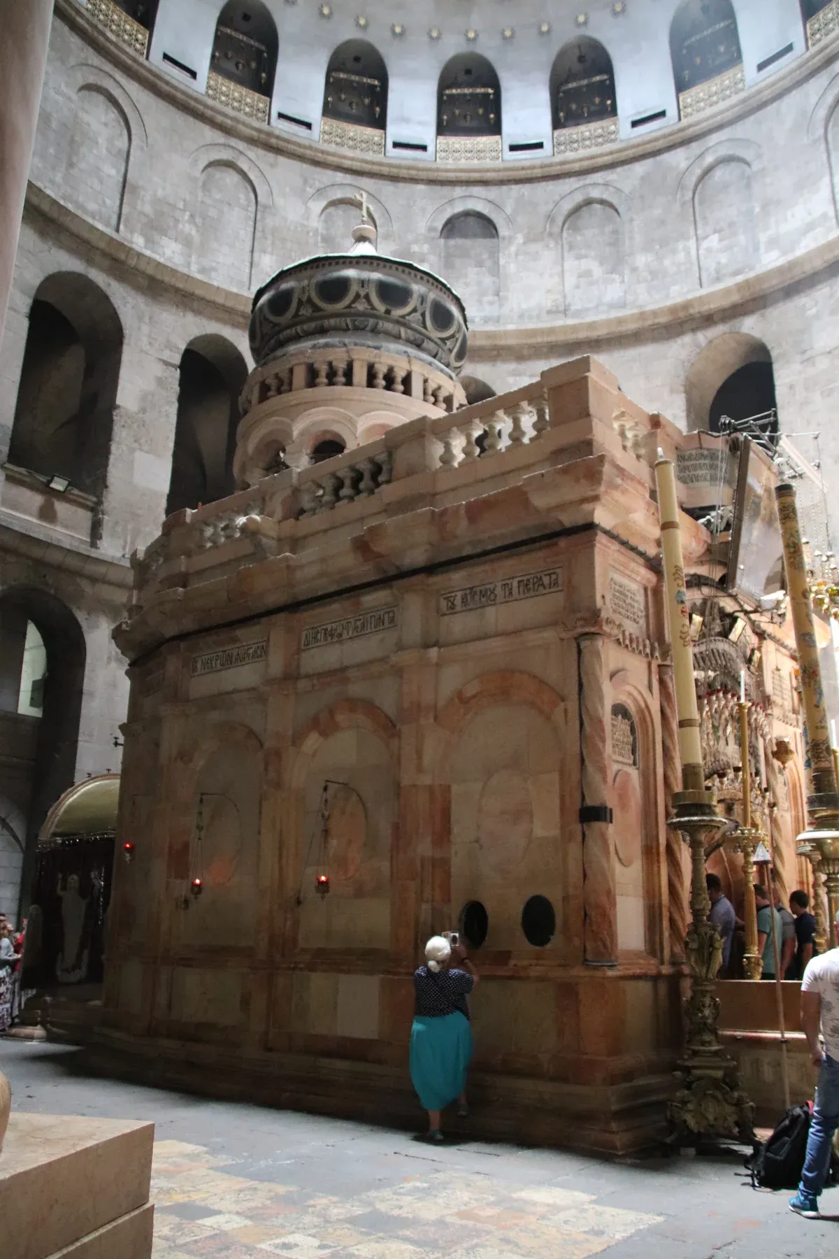 Aedicule in the Church of the Holy Sepulchre, a stop on a Jerusalem Old City tour
