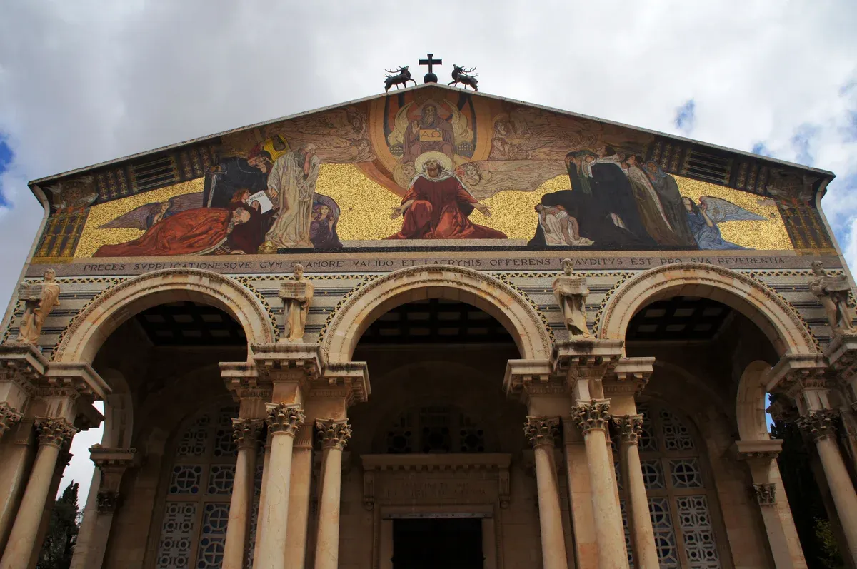 Church of All Nations at Gethsemane, a stop on a Jerusalem Old City tour
