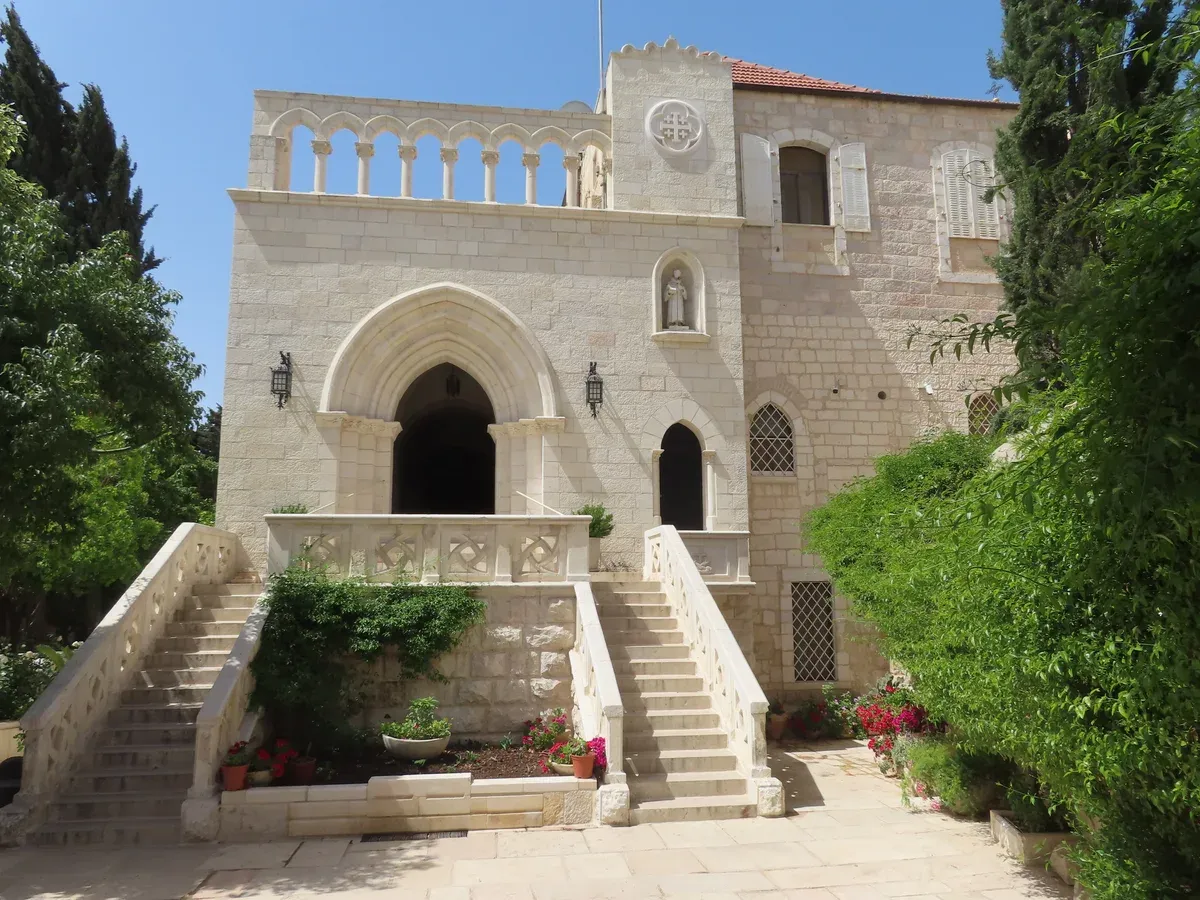 Building by the Cenacle on Mount Zion, a stop on a Jerusalem Old City tour